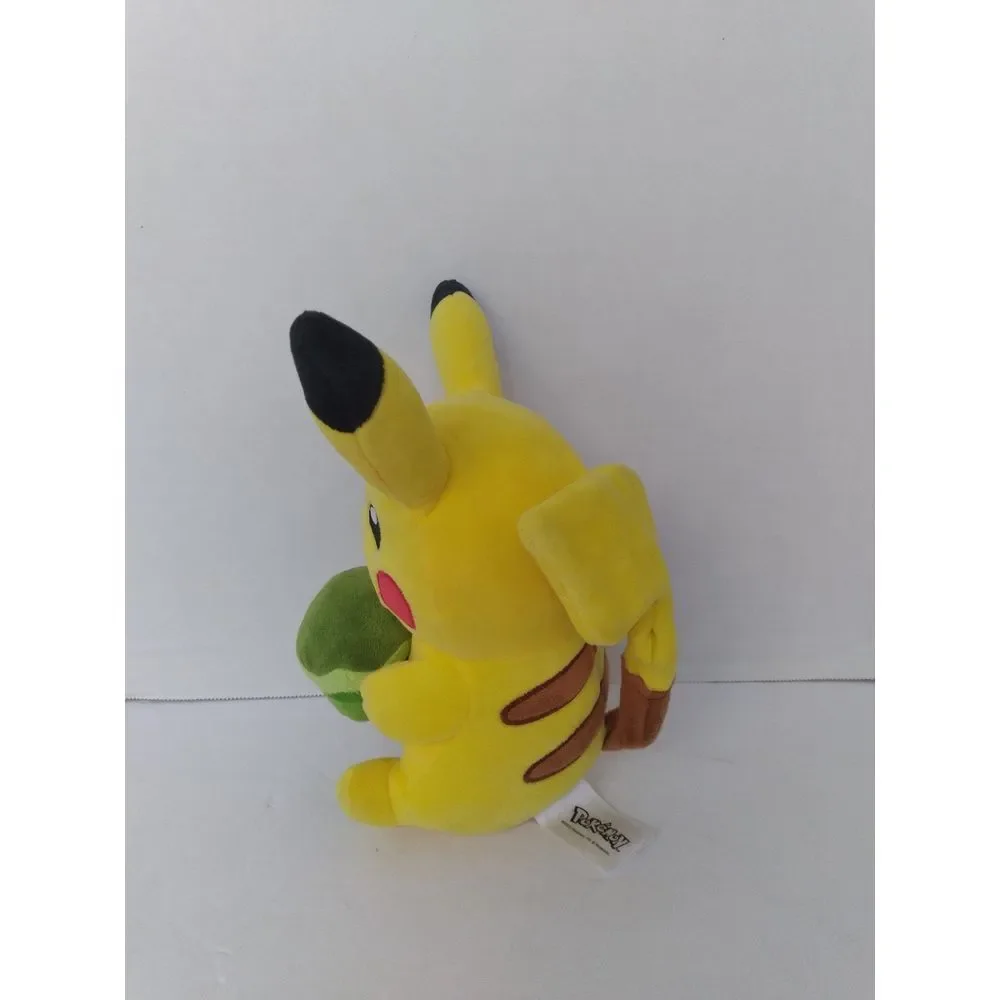 Official Pokemon Pikachu Plush Toy with Green Apple Collectible‎ Stuffed Animal
